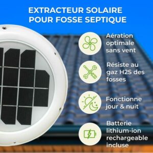 Une solution innovante : l'extracteur solaire avec filtre au charbon actif